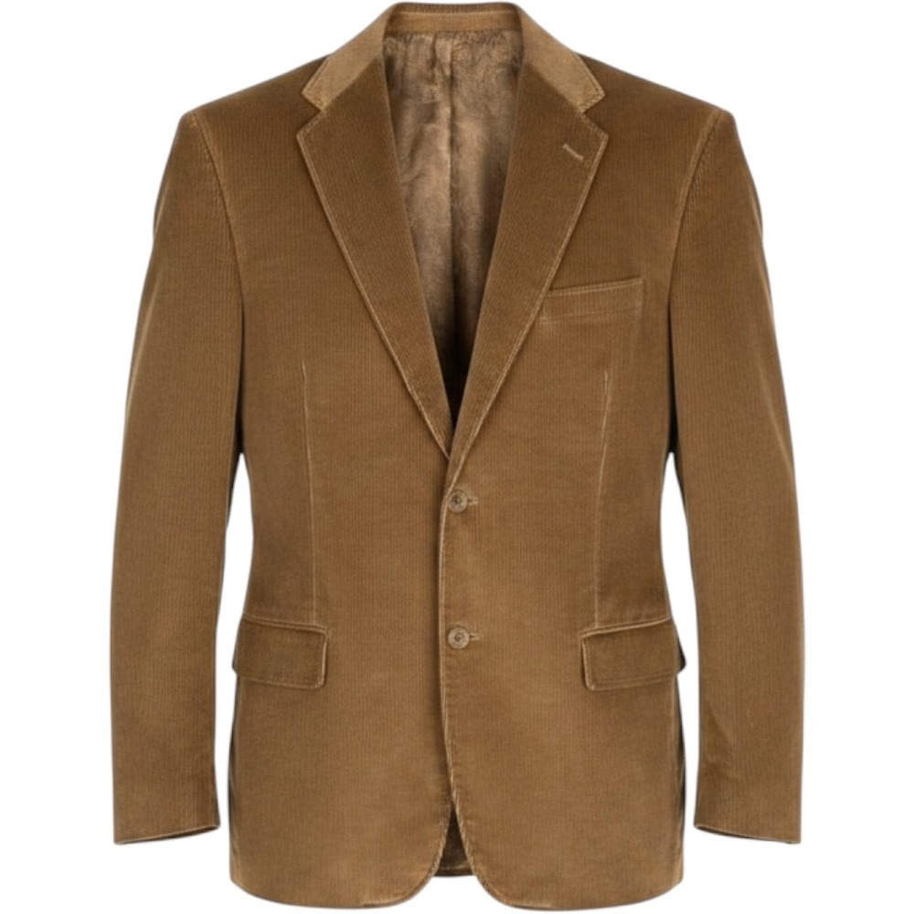 Stafford Mens Corduroy Blazer Jacket 42 L 42L Cotton Elbow Patch Sports Coat NWT